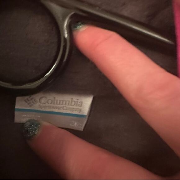 Columbia 2X Pullover Fleece gray and pink NWT Warm Winter - Picture 5 of 7